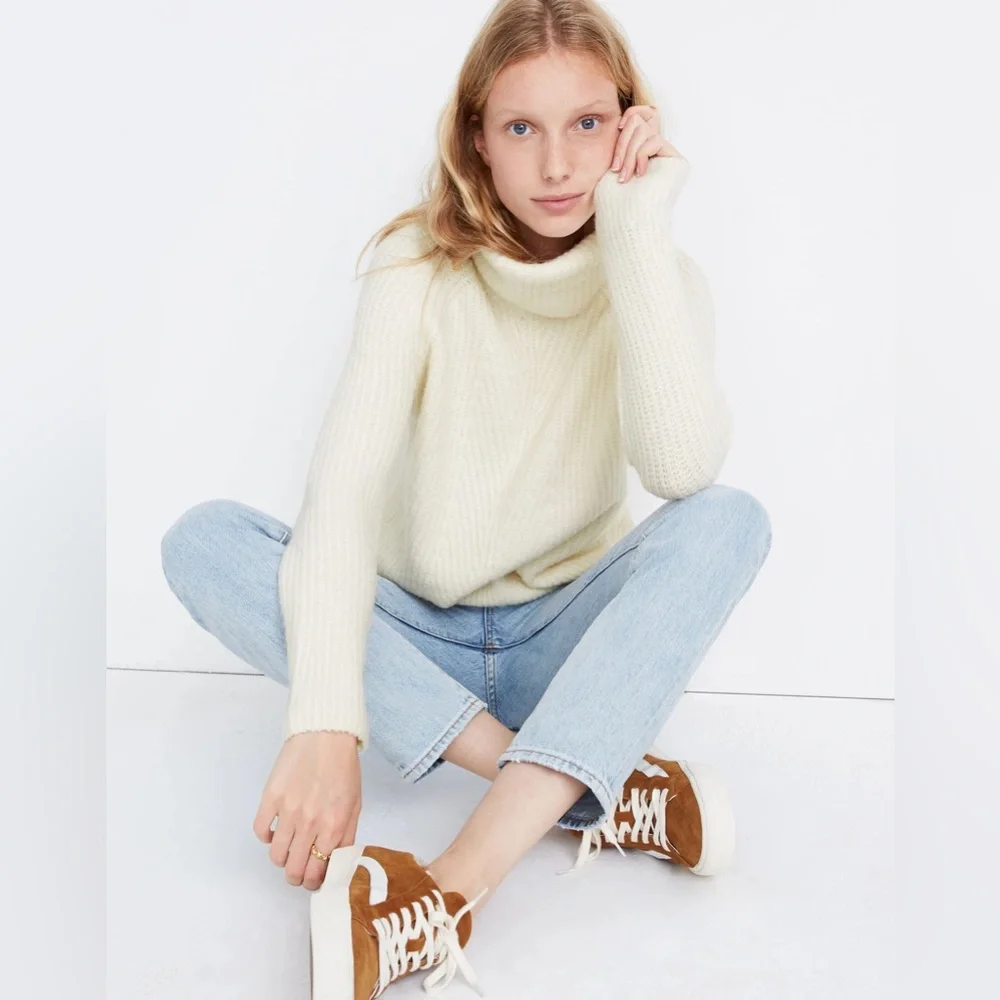 Madewell Mercer Turtleneck Sweater In Coziest Yarn